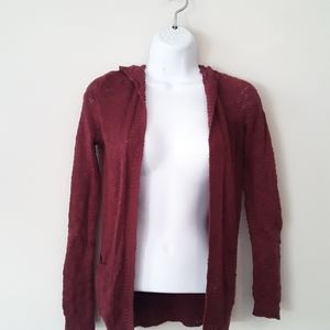 4/$20 Acorn red cardigan with pockets